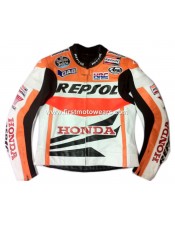  Honda Repsol Leather Motorcycle Racing Jacket 
